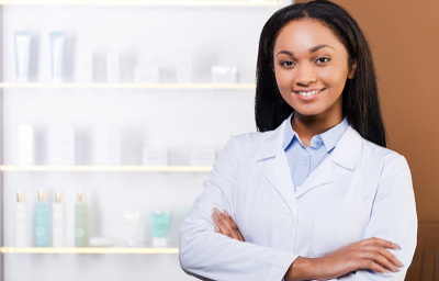 Young female pharmacist
